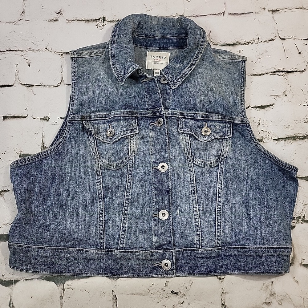Torrid Denim Vest Womens Plus Sz 1